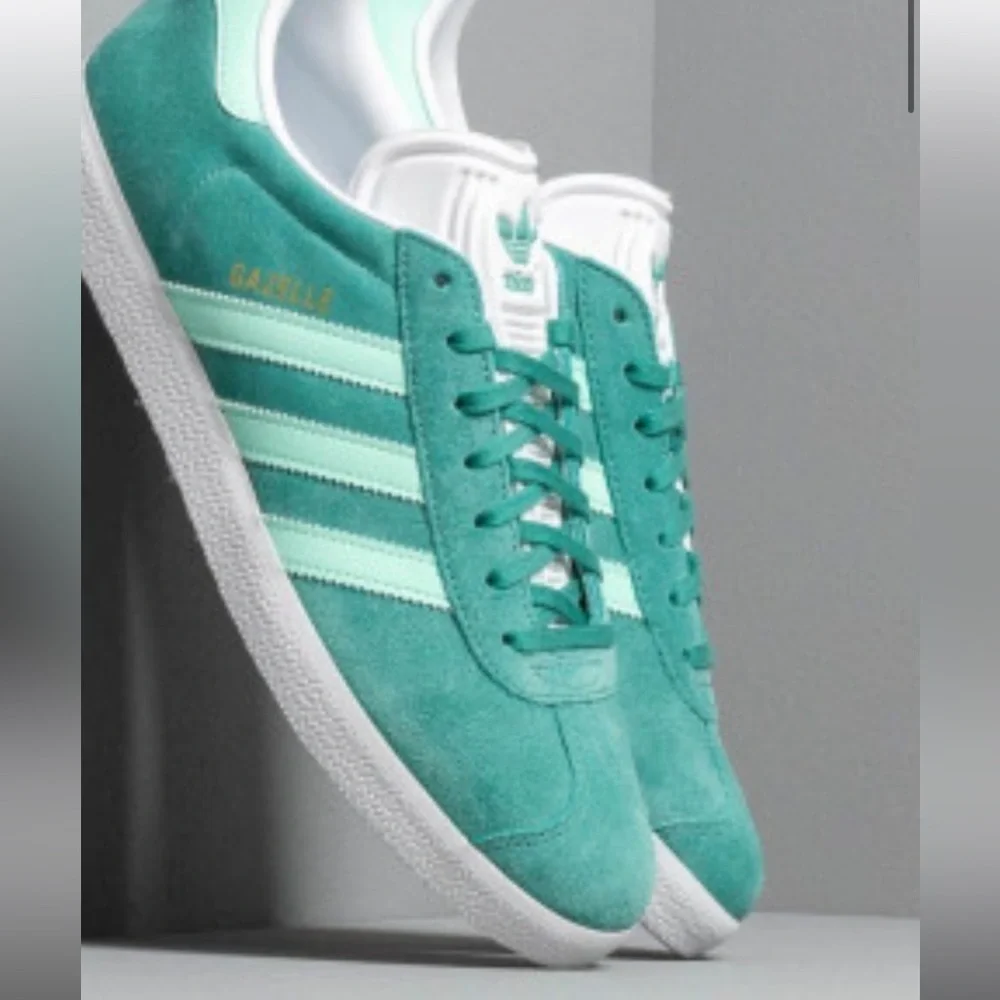 adidas Gazelle True Green/ Clear Mint/ Ftw White mens 8